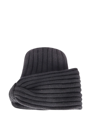 Niccolò Pasqualetti ribbed beanie hat - Grey