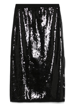 TWINSET sequinned midi skirt - Black