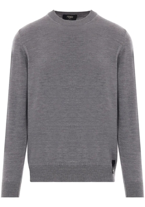 FENDI crew-neck sweater - Grey