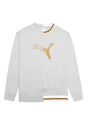 PUMA logo-print sweater - Grey