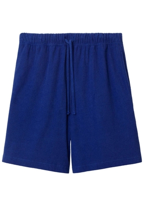 Burberry EKD-print towelled shorts - Blue