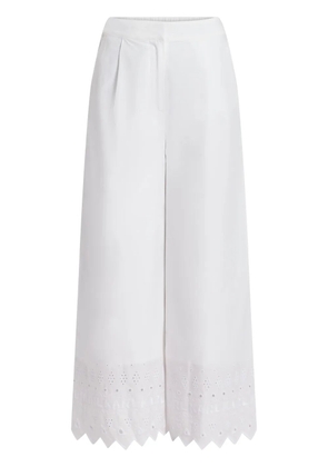 Karl Lagerfeld embroidered trousers - White
