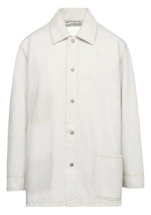Maison Margiela Selvedge denim shirt jacket - White