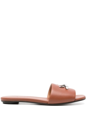 Alexander McQueen T-bar slides - Brown