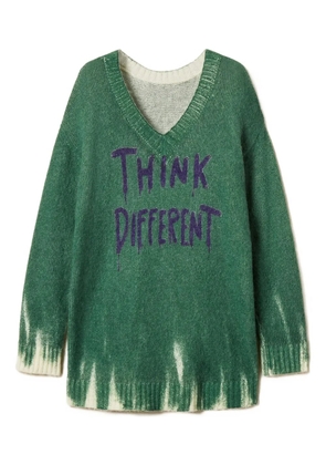 TWINSET V-neck print sweater - Green