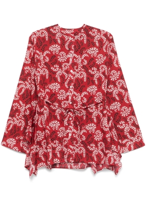 Lanvin printed cotton shirt - Red