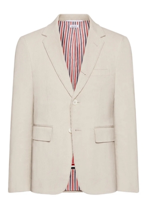 Thom Browne button-fastening blazer - White