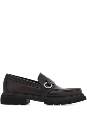 Ferragamo Gancini-buckle loafers - Red