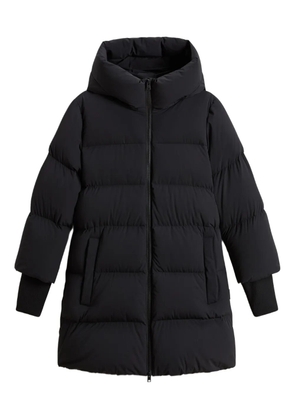 Woolrich Madison hooded oversized coat - Black