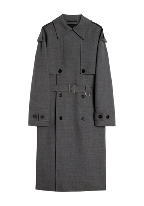 Jil Sander double-breasted belted coat - Grey