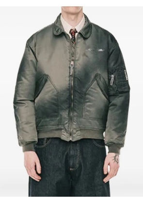 CULTURA zip-up bomber jacket - Green