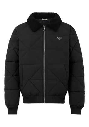 Philipp Plein quilted-collar jacket - Black