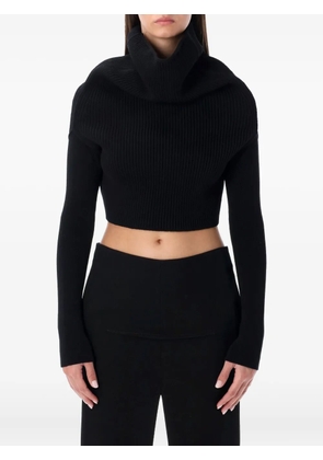 Rick Owens cowl-neck sweater - Black