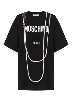 Moschino logo-print T-shirt - Black