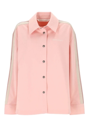 Palm Angels embroidered stripe shirt - Pink