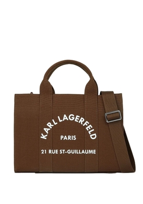 Karl Lagerfeld medium Rue St-Guillaume tote bag - Brown