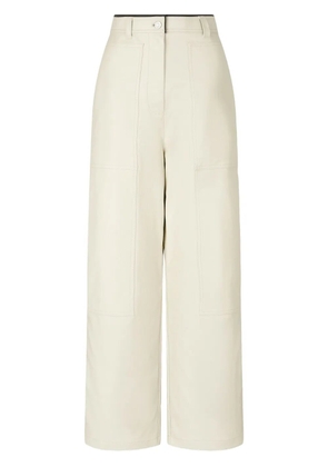 TOMBOY faux-leather trousers - Neutrals