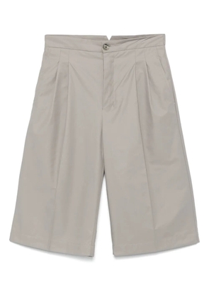 AMI Paris pleat-detail shorts - Grey