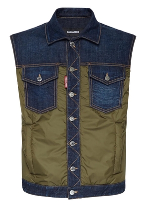 DSQUARED2 pocketed denim vest - Blue