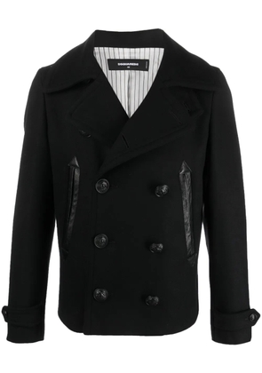 DSQUARED2 double-breasted peacoat - Black
