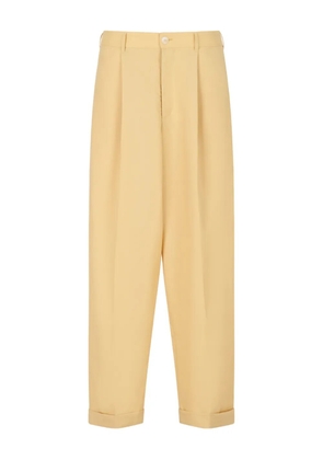 Marni pleated elasticated-waistband trousers - Yellow