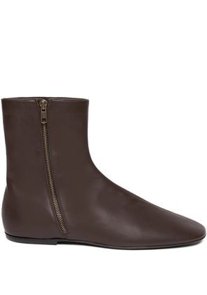 DRIES VAN NOTEN zip-fastening sock boots - Brown