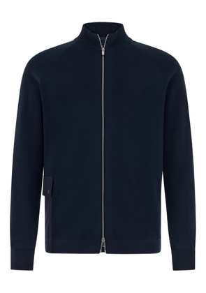 Boggi Milano zip patch pocket jumper - Blue