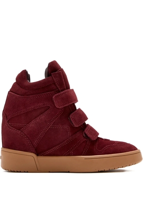 Schutz suede wedge sneakers - Red