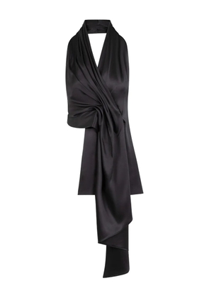 Heirlome Barbara draped halter top - Black