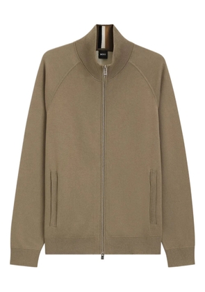 BOSS zip cardigan - Neutrals