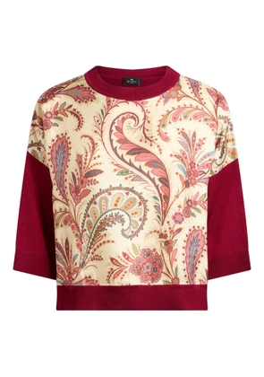 ETRO paisley-print T-shirt - Red