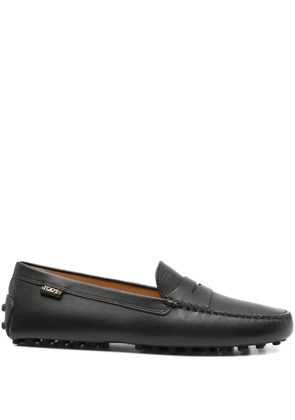 Tod's logo-detail driving loafers - Black