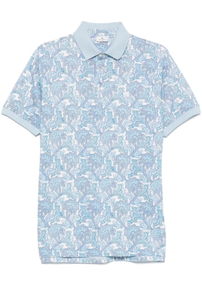 ETRO paisley polo shirt - Blue