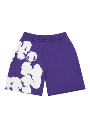 Denim Tears Big Cotton Wreath shorts - Purple