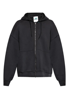 adidas fleece zip-up hoodie - Black