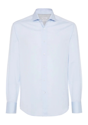 Brunello Cucinelli twill shirt - Blue