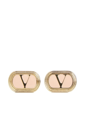 Valentino Garavani Ovalette V-signature earrings - Gold