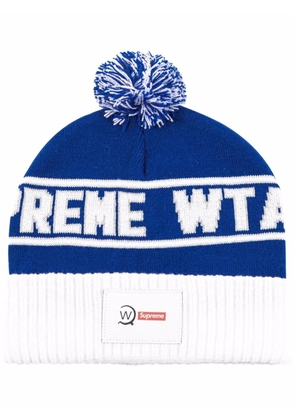 Supreme x WTAPS knitted beanie - White