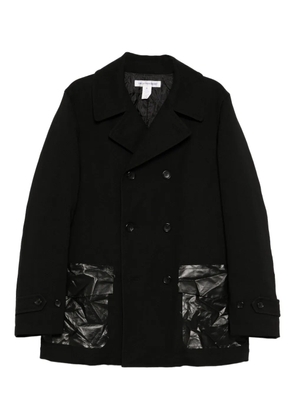 Comme Des Garçons Shirt crease-pockets peacoat - Black