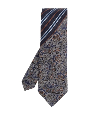 ETRO paisley-pattern silk tie - Blue