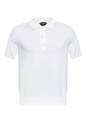 TOM FORD short-sleeved polo shirt - White