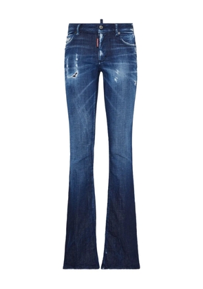 DSQUARED2 distressed flared jeans - Blue