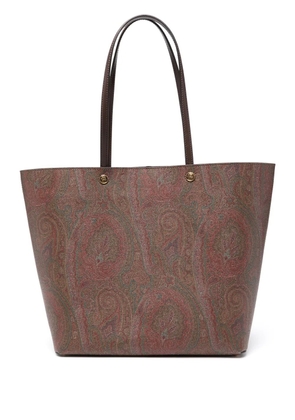 ETRO paisley-print shoulder bag - Brown