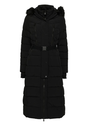 Michael Michael Kors belted maxi Scuba coat - Black