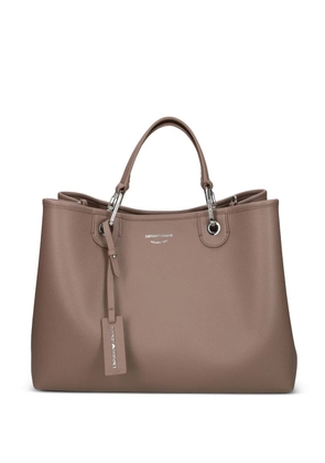 Emporio Armani top-handle tote bag - Brown