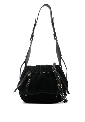 ISABEL MARANT Bolton suede shoulder bag - Black