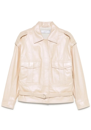 IRO leather biker jacket - Neutrals