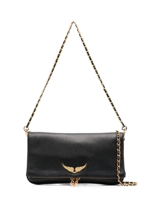 Zadig&Voltaire Rock logo-plaque shoulder bag - Black