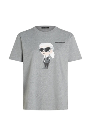 Karl Lagerfeld Ikon graphic-print T-shirt - Grey