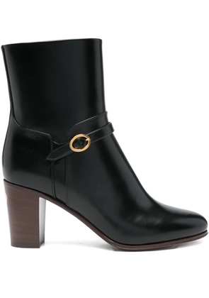 Valentino Garavani Pattie leather buckle-fastening boots - Black